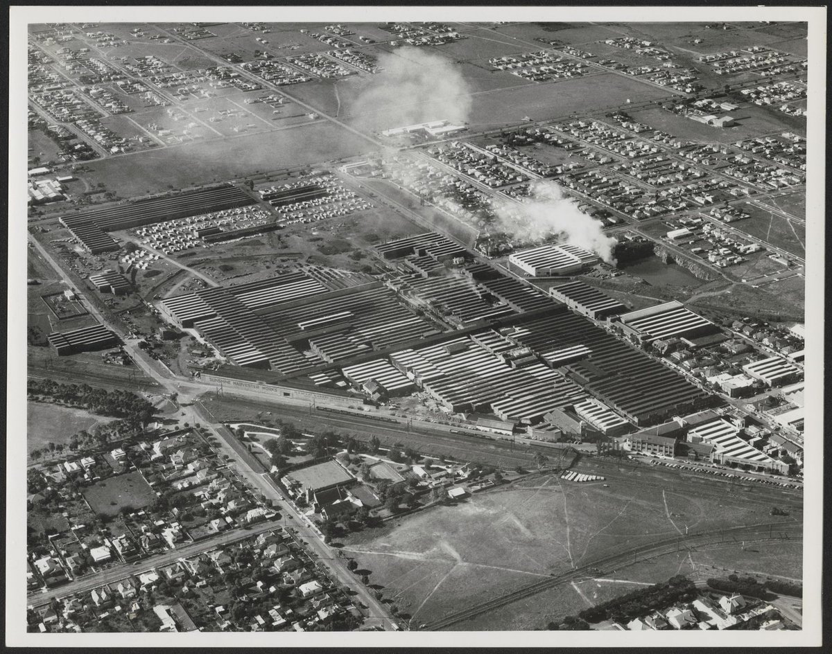 Aerial view of Sunshine Harvester Works, Victoria (1950–54)