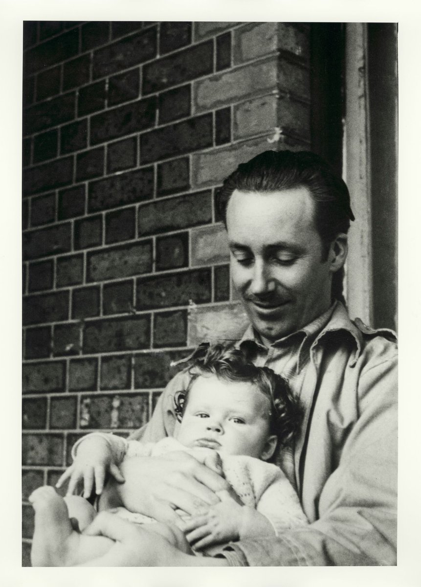 Albert Tucker and Sweeney on the balcony at Robe Street, St. Kilda, 1945, St Kilda