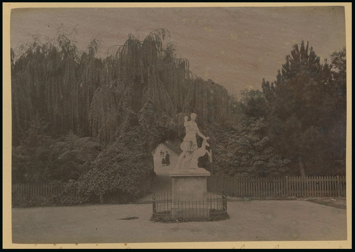 Statue of Diana in the Fitzroy Gardens, [Melbourne, Vic.], East Melbourne (c. 1885)