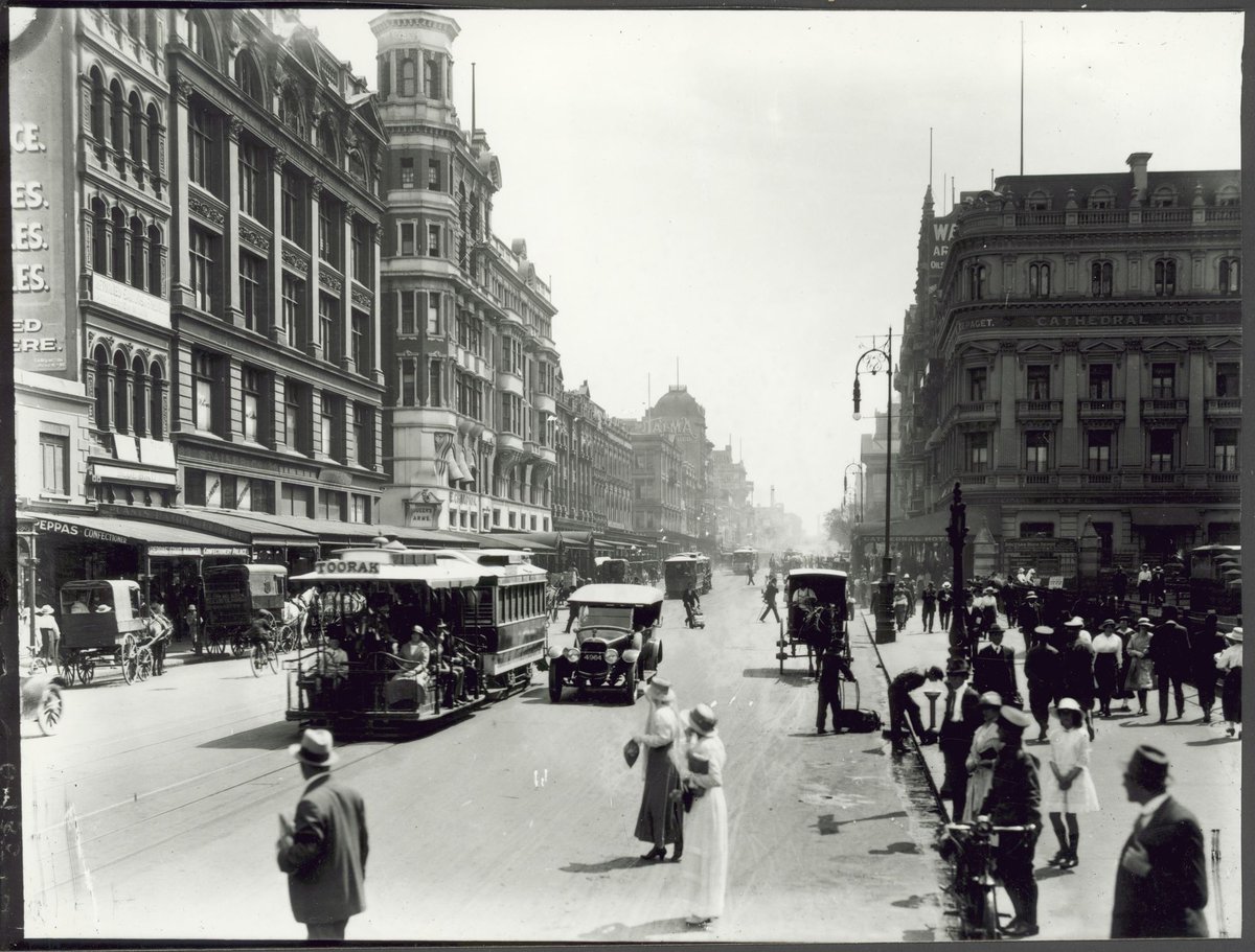 [Swanston Street, Melbourne, Victoria], Melbourne City (c. 1915)