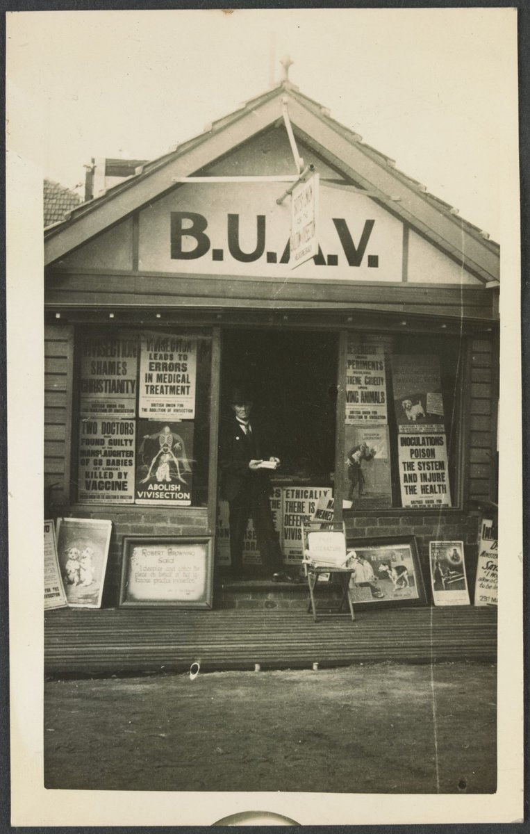 Storefront for British Union for Abolition of Vivisection, Melbourne Branch (1922?)