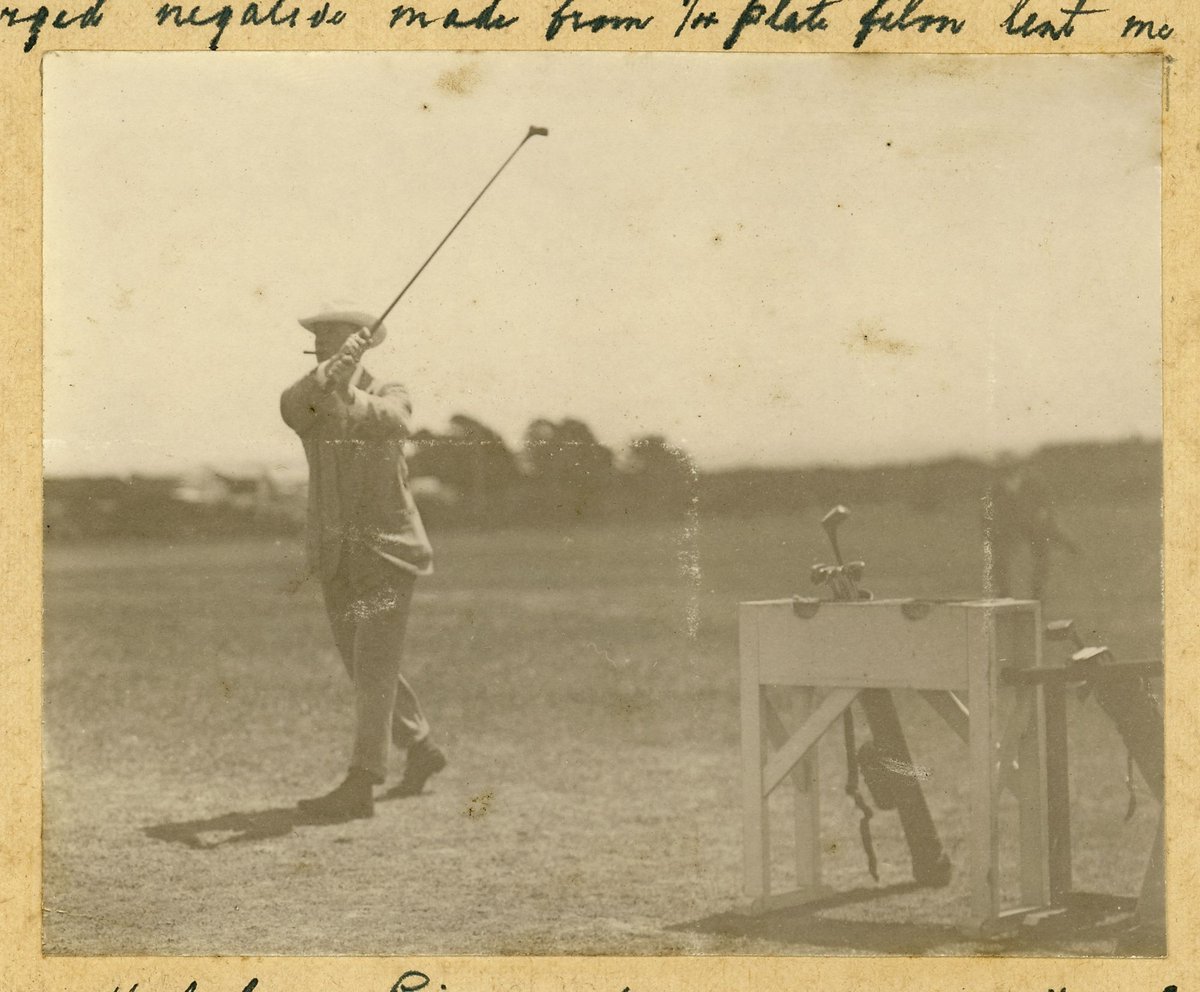 Golfers on the Royal Melbourne Golf Club course, Sandringham (1907)