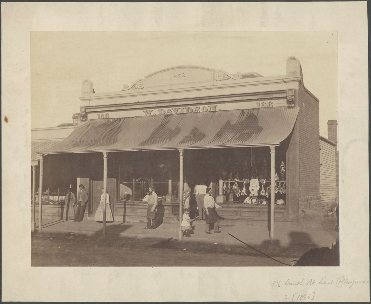 William Davidson, butcher, 136 Smith Street, East Collingwood (1861–62)