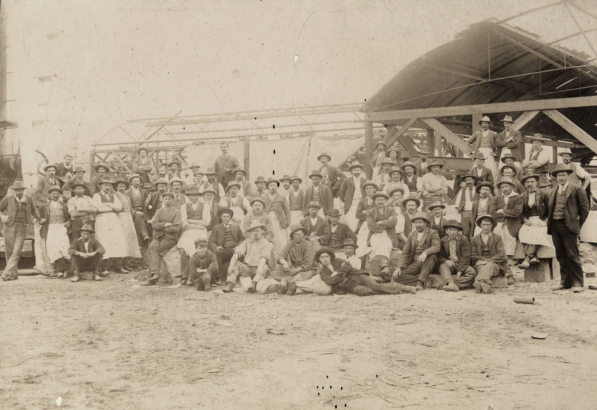 Masons employed on New Railway Station Melbourne 1905, Melbourne City
