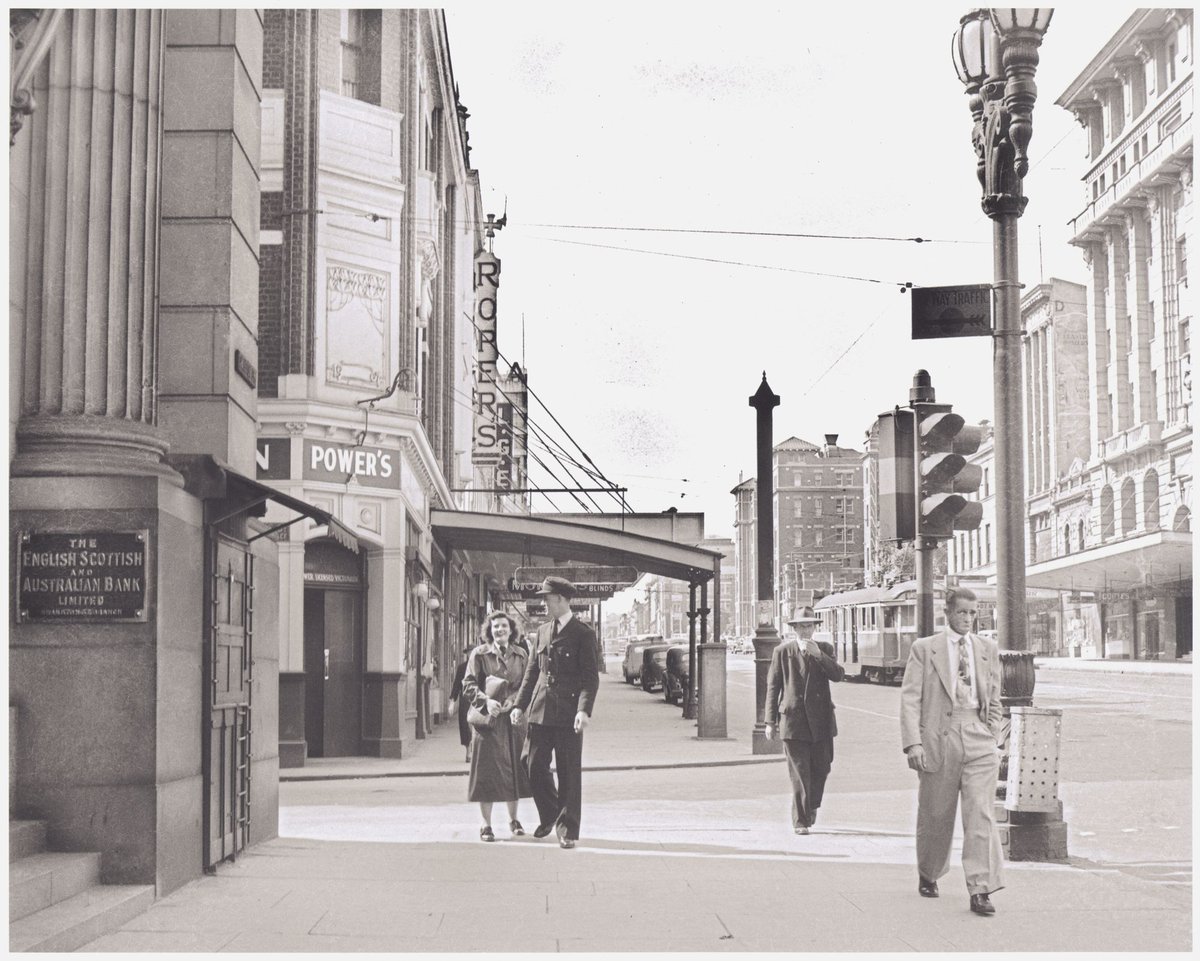 Scene in Swanston Street, Melbourne, Melbourne City (1952–2011)