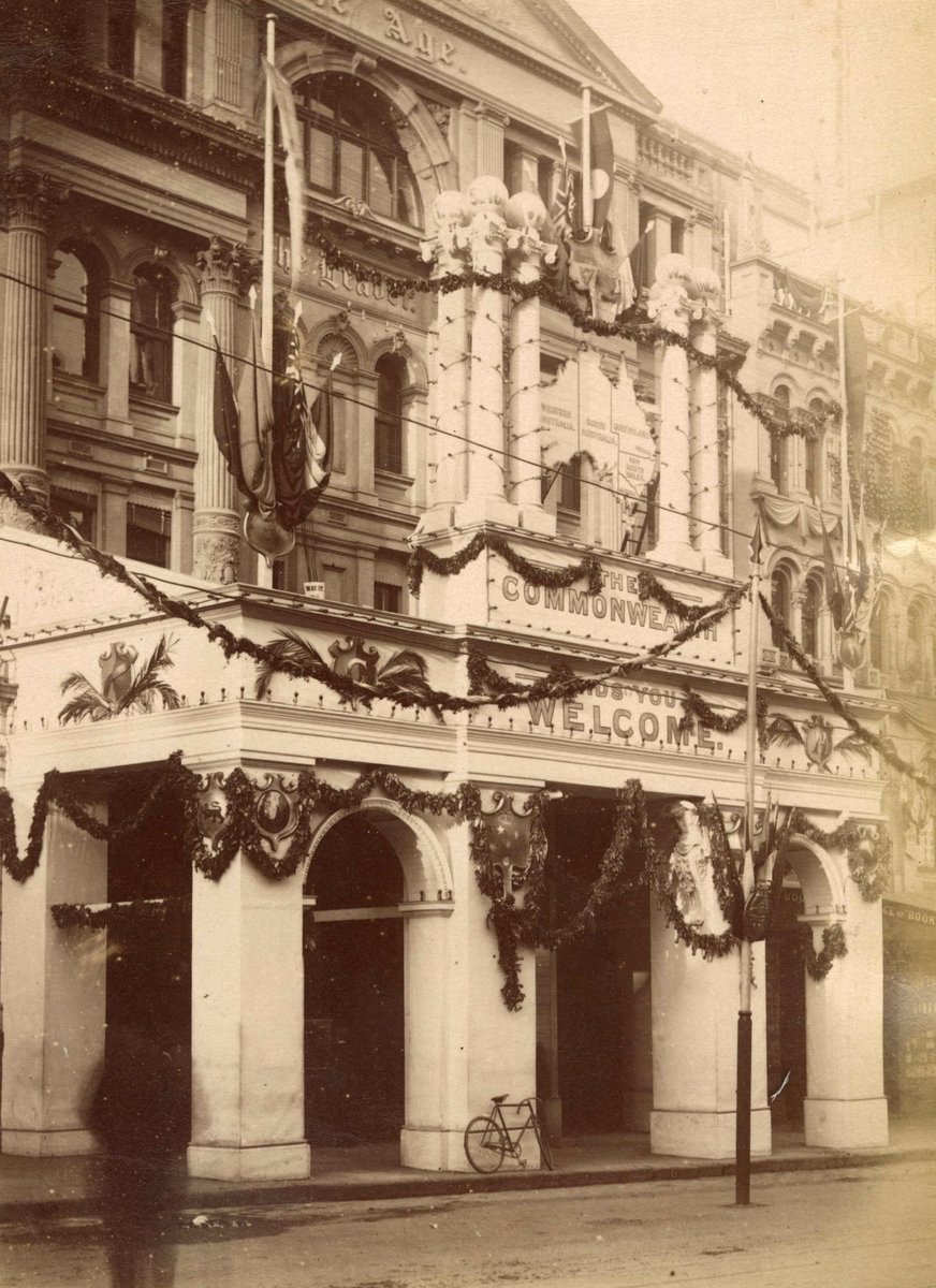 Decorations to The Age office for Royal Visit to Melbourne (c. 1901)