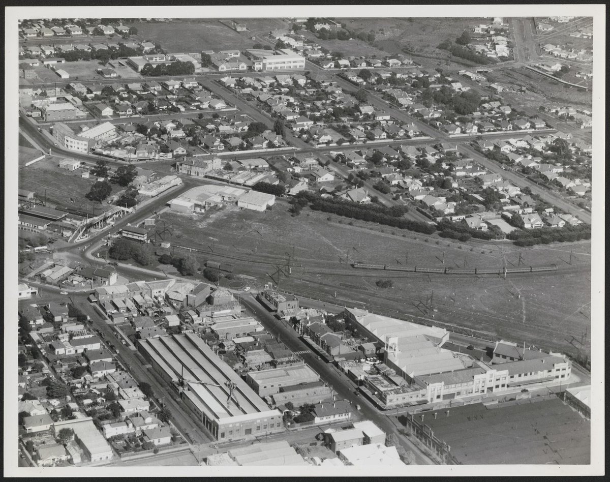 Aerial view of Sunshine, Victoria (1954?)