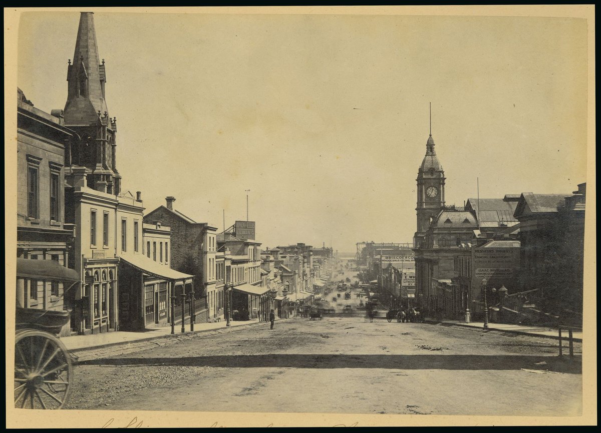 Collins St. from Russell St. [Melbourne, Vic.], Melbourne City (1870–85)