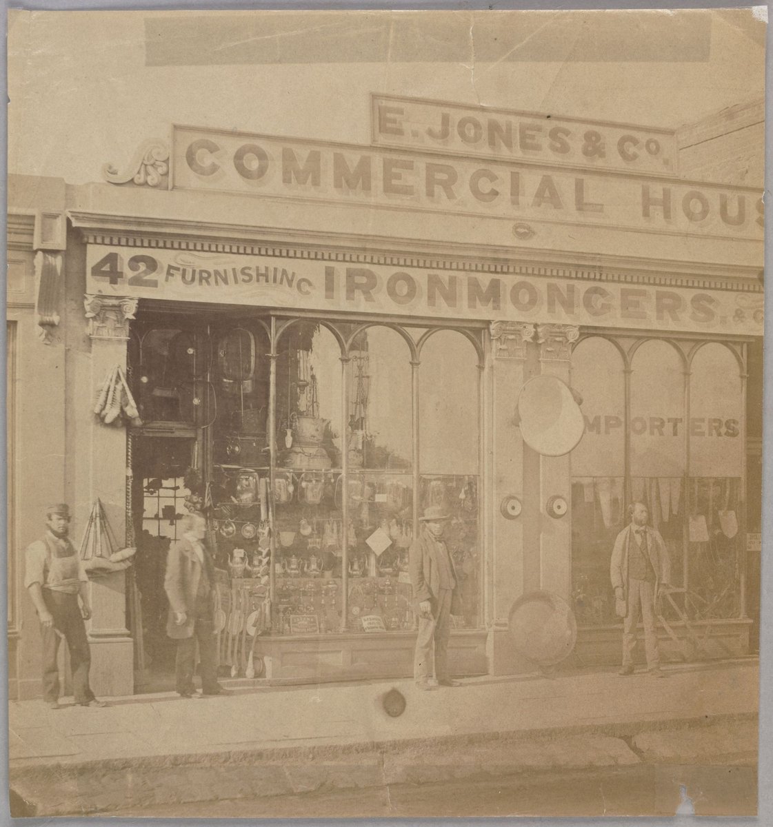 Edwin Jones & Co. Ironmongers, Commercial House 40-42 Gertrude Street, Fitzroy (1861–62)