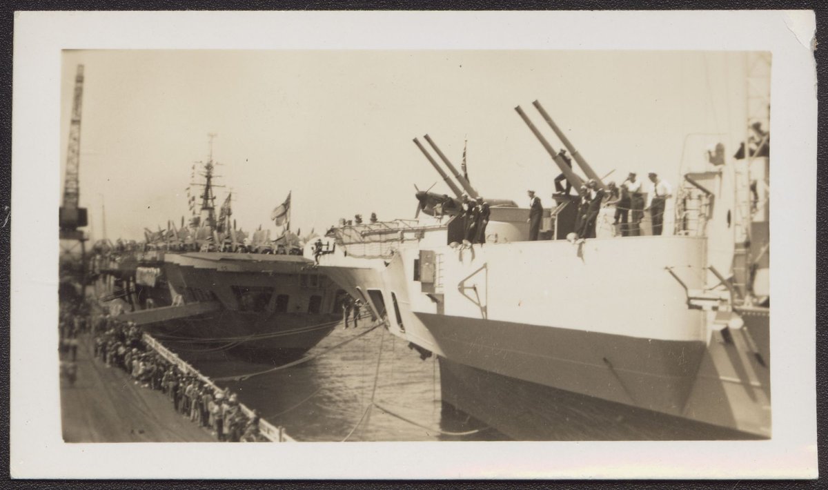 [HMS Implacable & HMS Glory, Port Melbourne] (1946)
