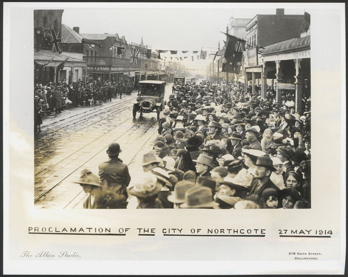 Proclamation of the City of Northcote, 27 May 1914