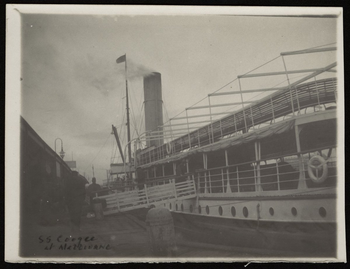S.S. Coogee at Melbourne, Port Melbourne (1910–20)