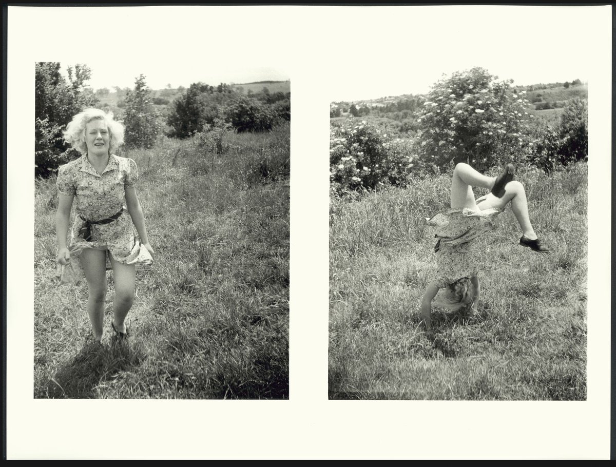 [Joy Hester doing a handstand, Heide, Templestowe, Melbourne] (c. 1940)