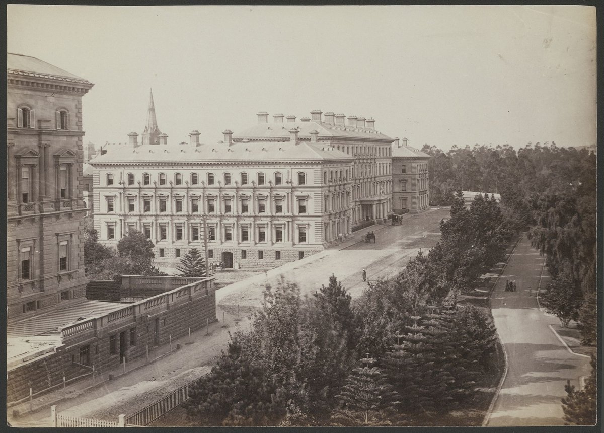 Government offices and Treasury Gardens [Melbourne, Vic.], East Melbourne (1870–80)