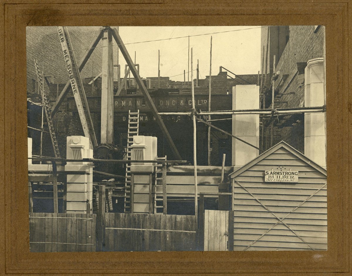 [Construction site in Melbourne], Melbourne City (1910–20)