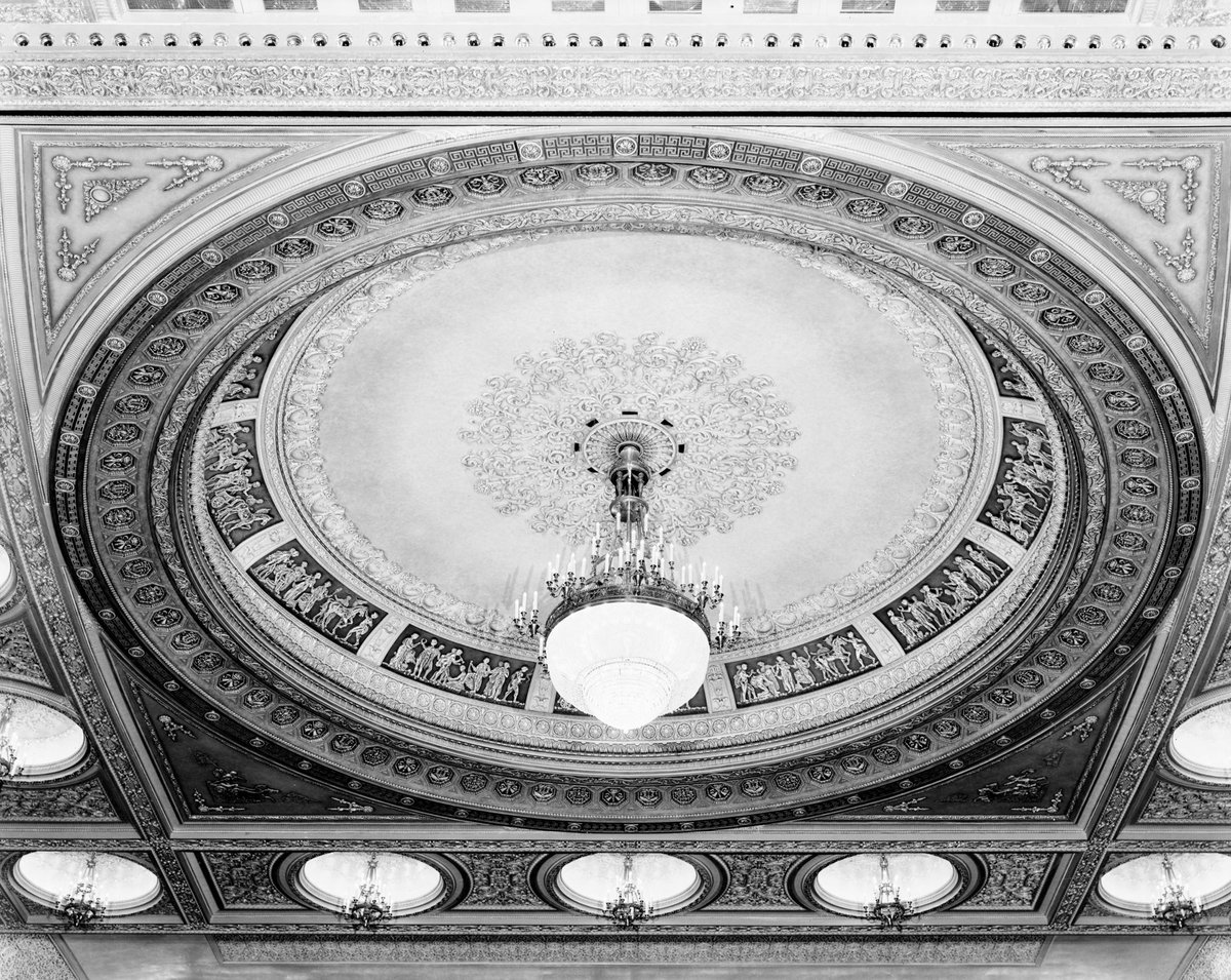 Auditorium of the Regent Theatre, Collins Street, showing the ceiling dome, Melbourne City (1948)