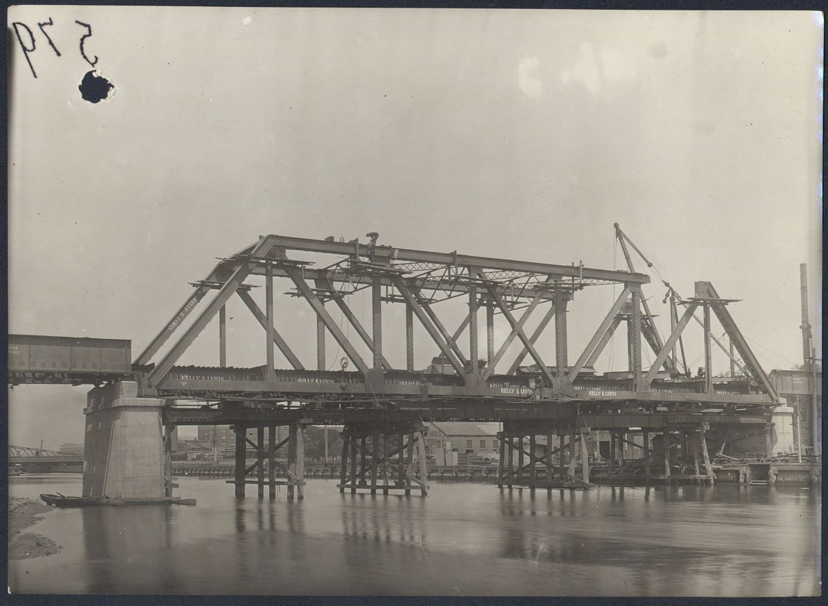 South Kensington to West Footscray. Maribyrnong River bridge general views (1928)