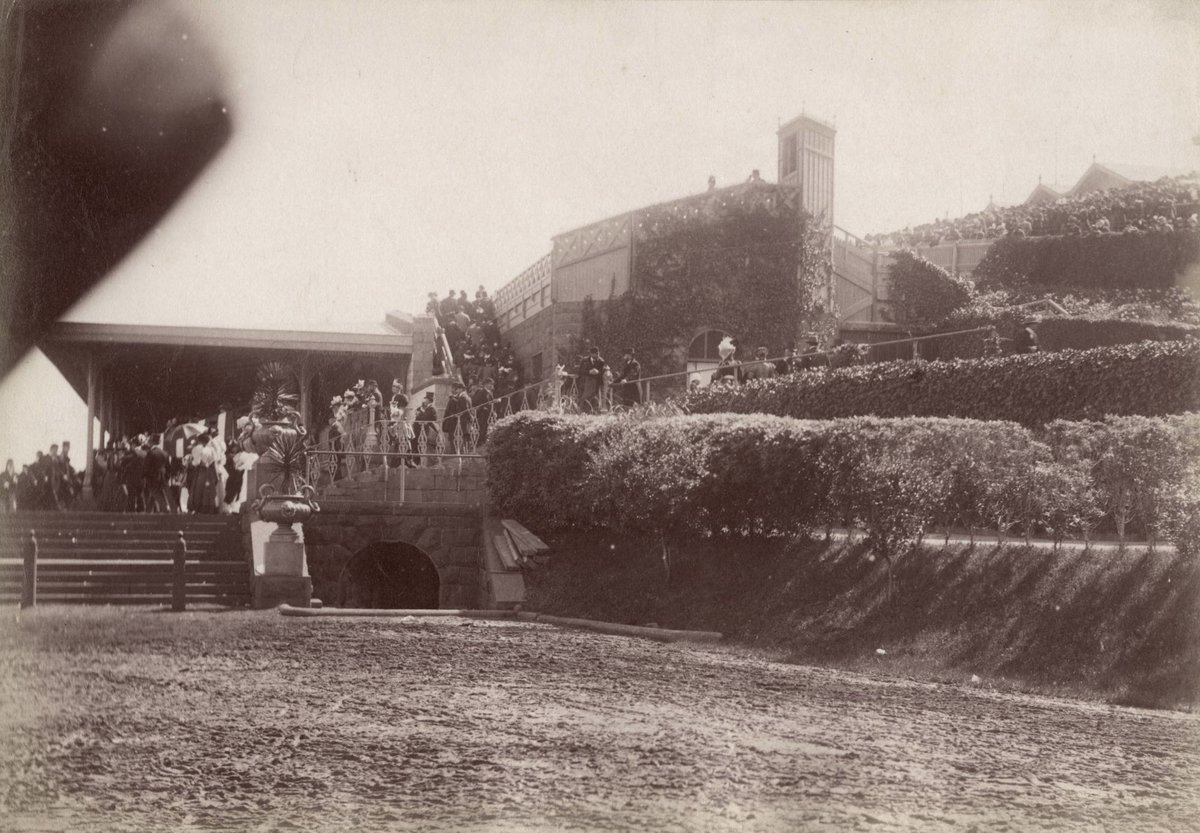 Flemington racecourse - view of stands (1890–1900)