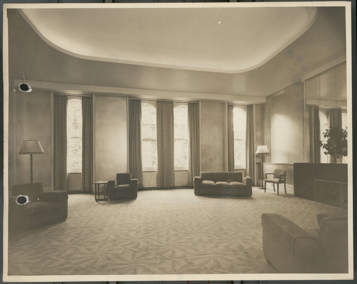Reception room Menzies Hotel Melbourne Vic, Melbourne City (c. 1939)