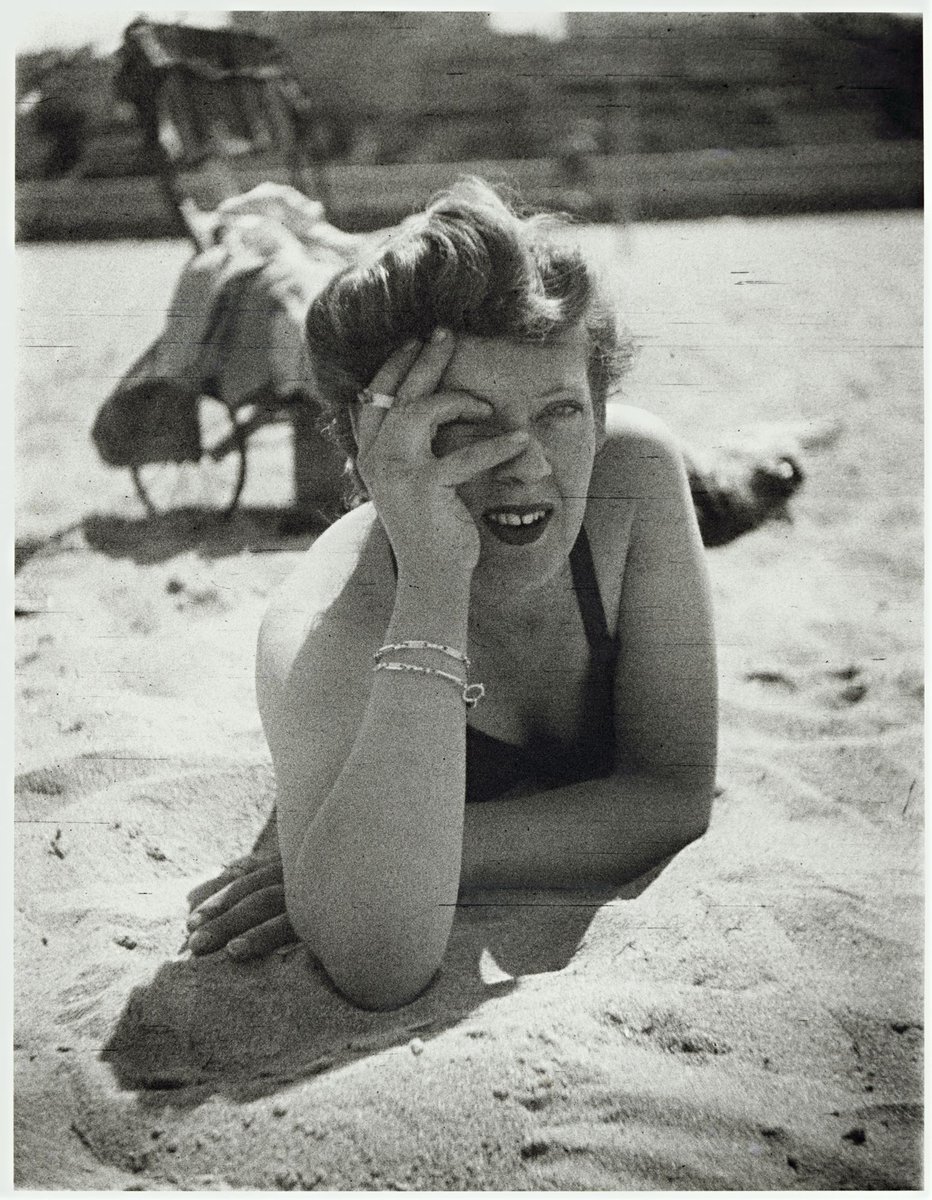 Joy Hester at St. Kilda beach, Melbourne 1945, St Kilda