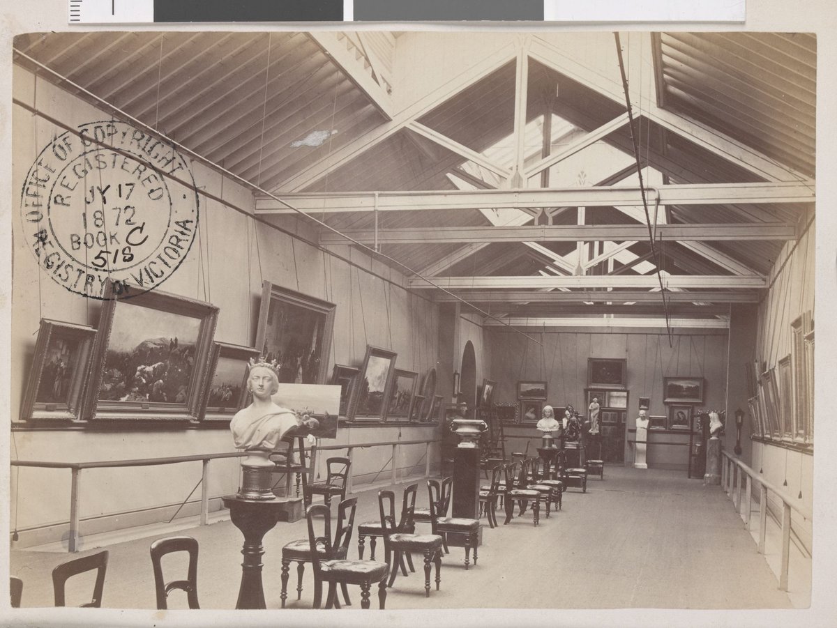 Picture Gallery, South Wing, Lt. Lonsdale Street, Melbourne City (1872)