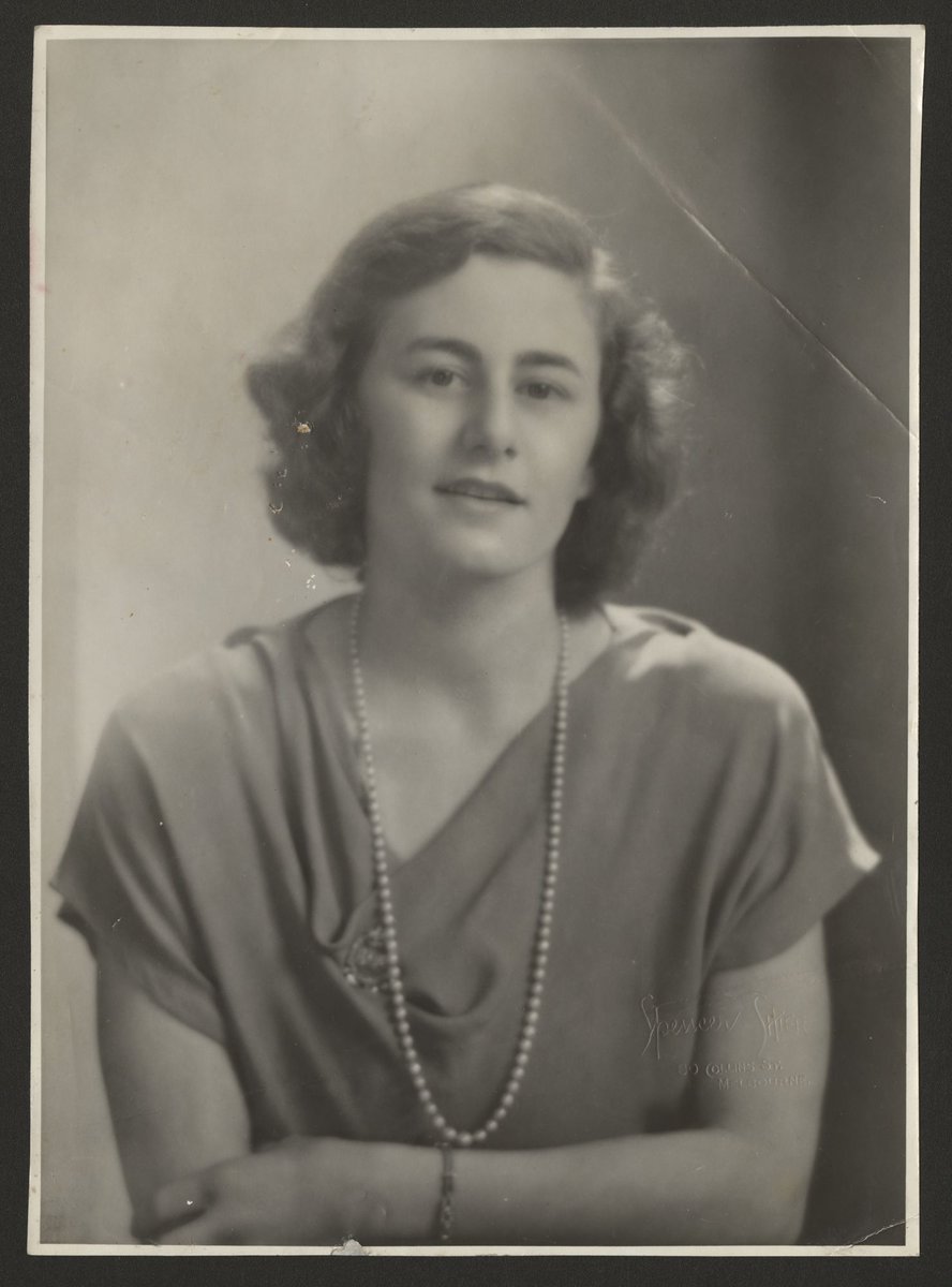 Latest studio picture of Lady Gengoult Smith, wife of Melbourne's Lord Mayor (1935?)