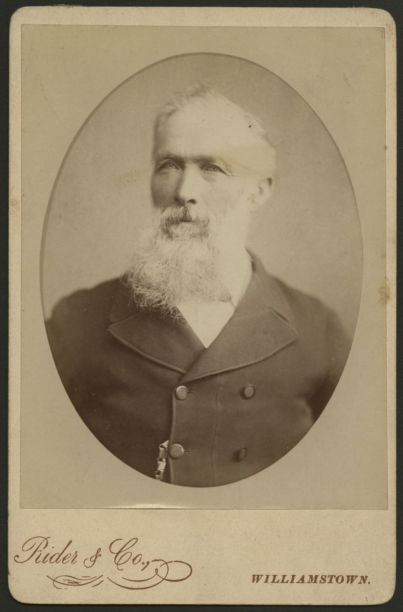 Portrait photograph of Councillor Henry Booker, Williamstown, Victoria (1893–98)