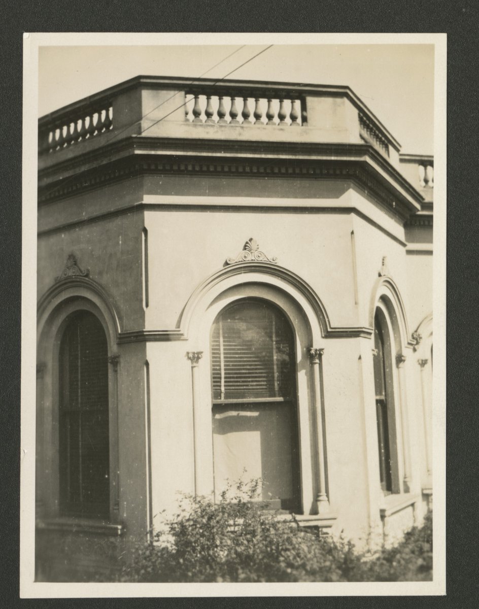 Exterior windows of Millen House formerly Fairholm Walsh Street South Yarra (1920–56)