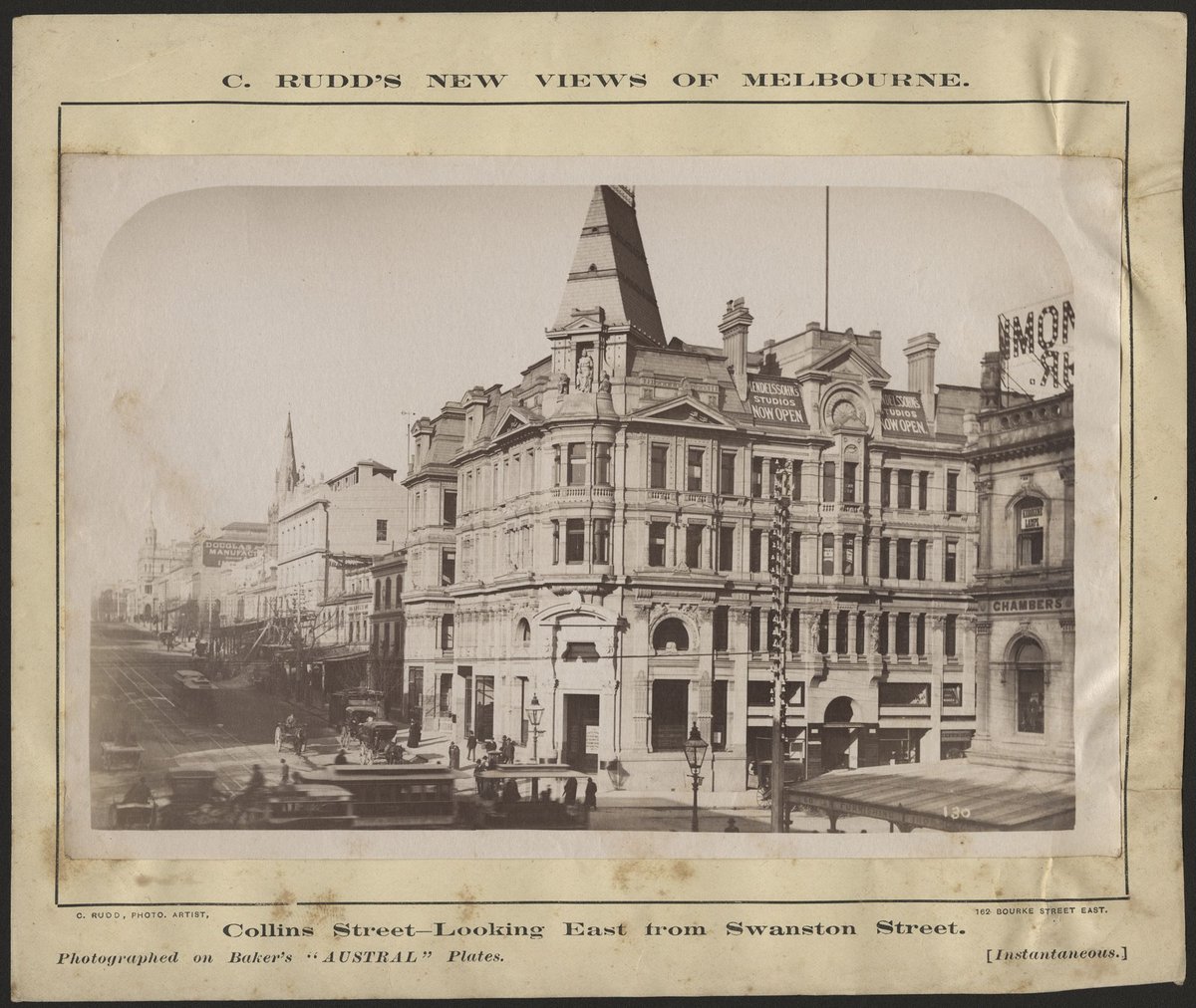 Collins Street - looking east from Swanston Street, Melbourne City (1888–90)