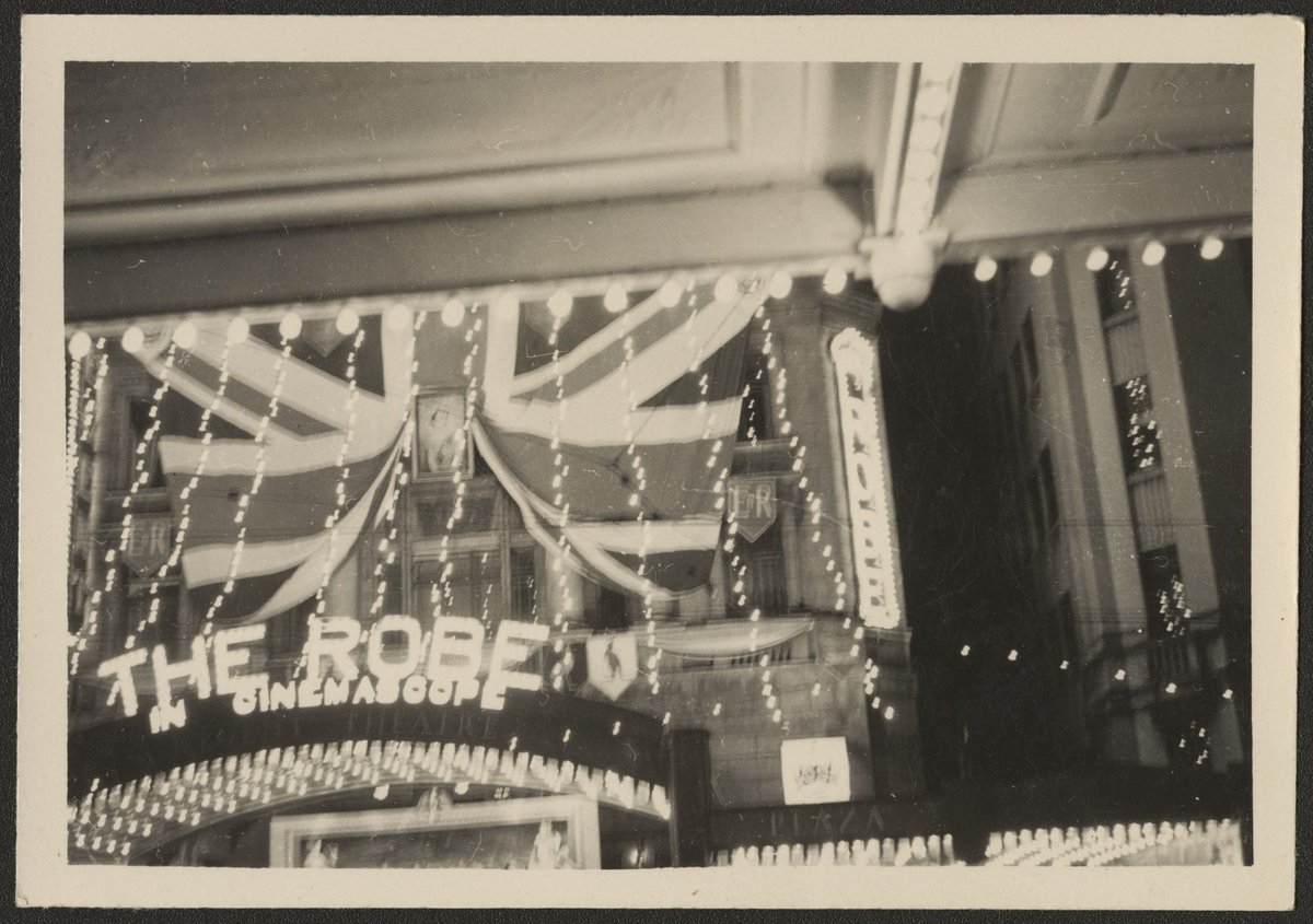 Decoration at the entrance to the Regent Theatre, Melbourne (1954)