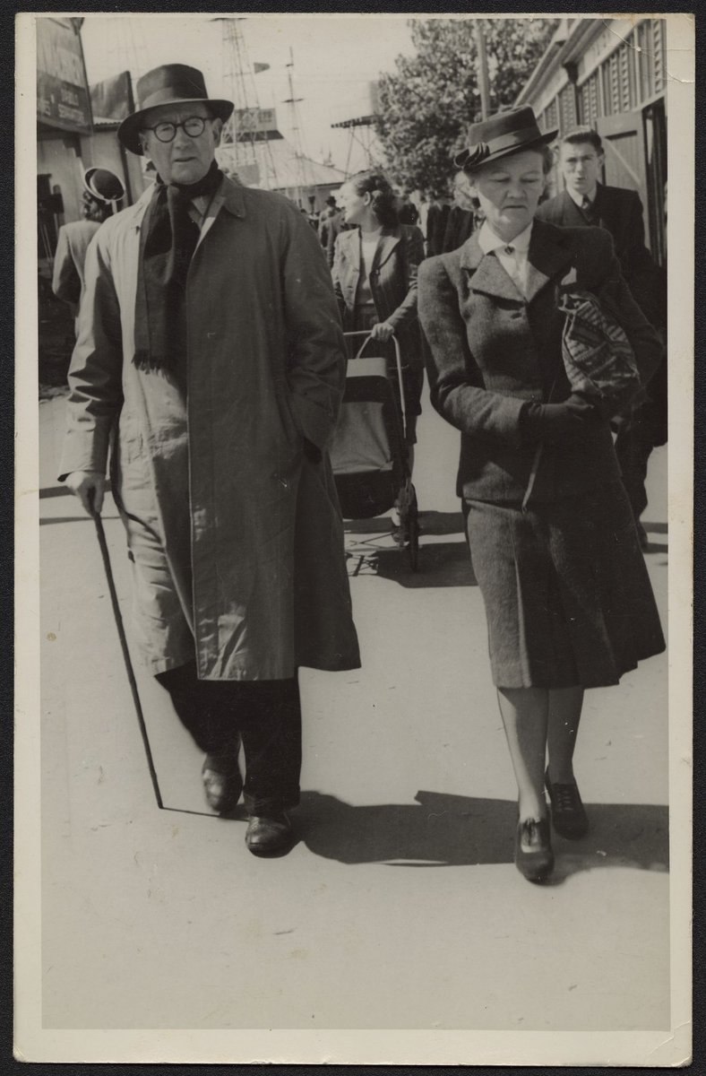 Dr. Walter McRae Russell and Marjorie Beresford (?), Melbourne Show Grounds (1942?)