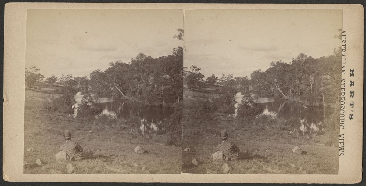 View of the Yarra River and farmland (1885)