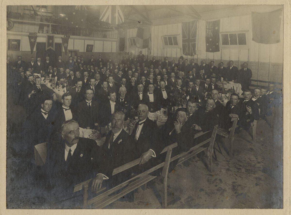 Dinner celebration in honour of Williamstown becoming a city, 1919