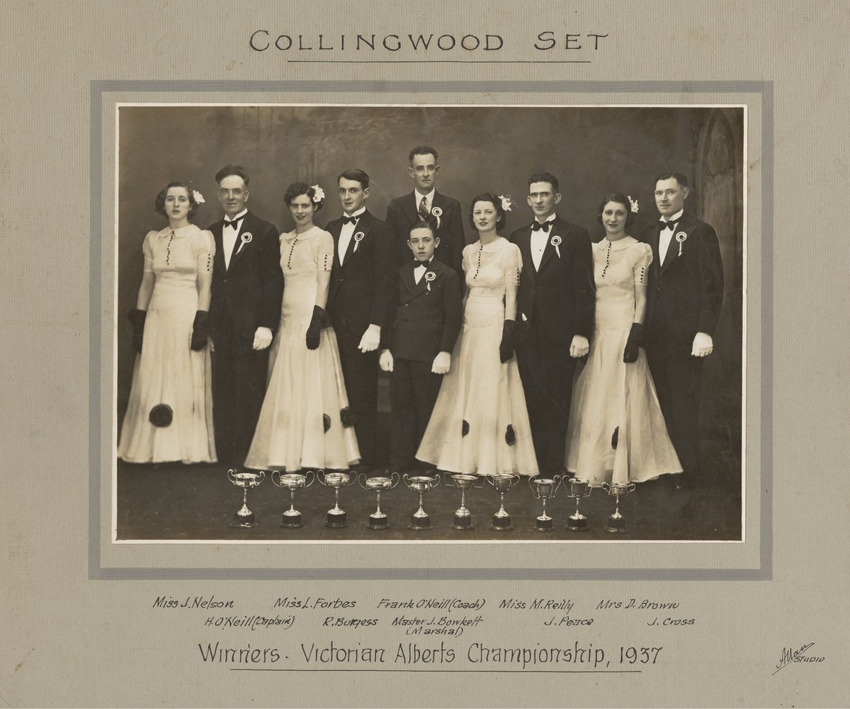 Collingwood Set - Winners Victorian Alberts Championship, 1937