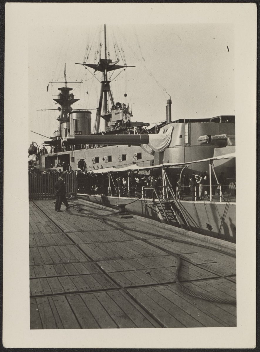 Public visit to Princes Pier, Port Melbourne, to see naval ships of the Special Service Squadron during their stay in Port Philip (1924)