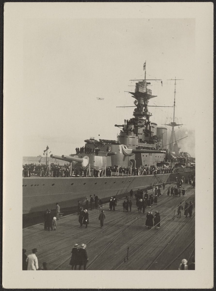 Public visit to Princes Pier, Port Melbourne, to see naval ships of the Special Service Squadron during their stay in Port Philip (1924)