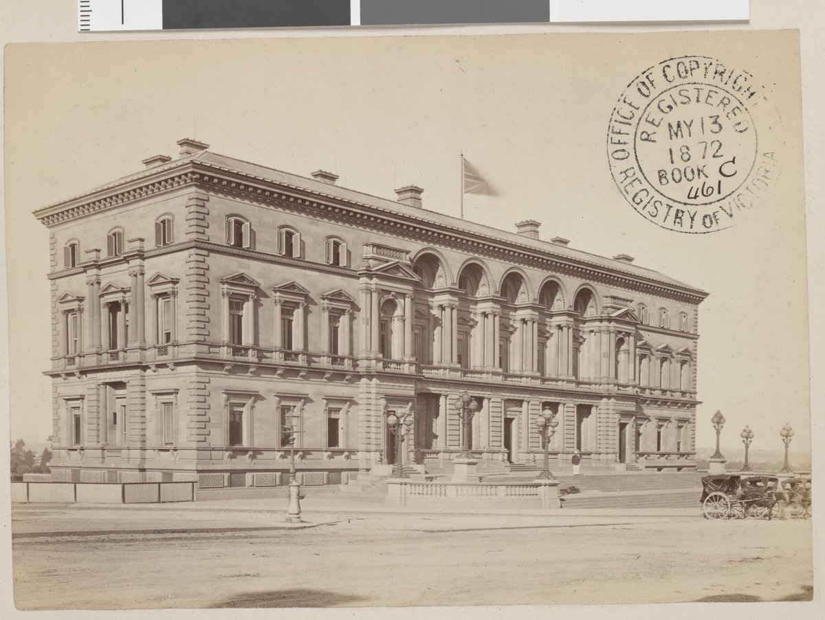 Treasury building, Melbourne, Melbourne City (1872)