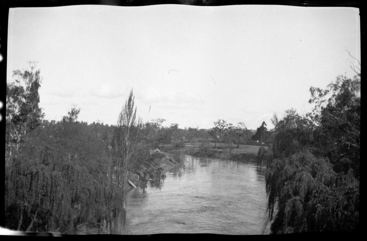 Collection of flexible base negatives showing the Yarra River in flood (1920–30)