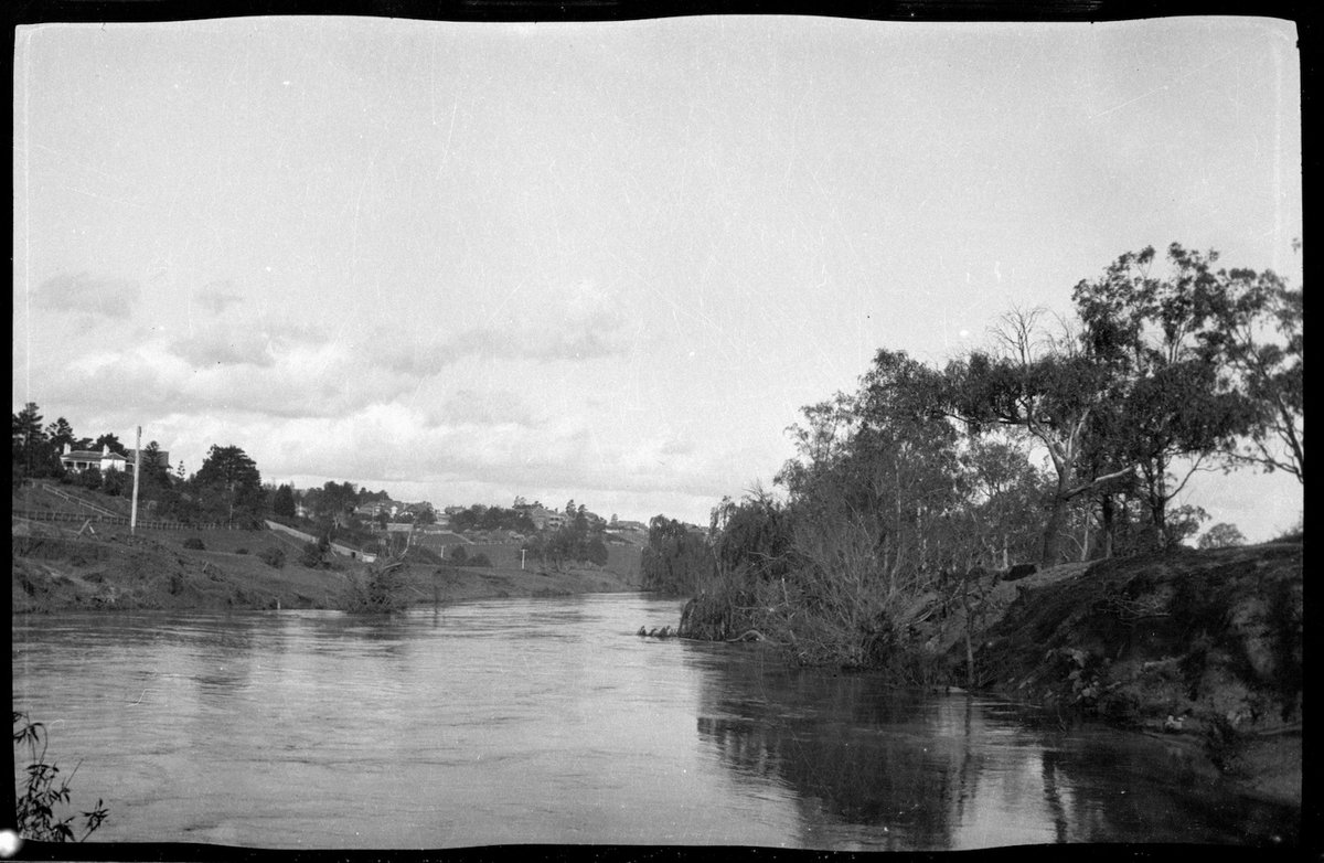Collection of flexible base negatives showing the Yarra River in flood (1920–30)