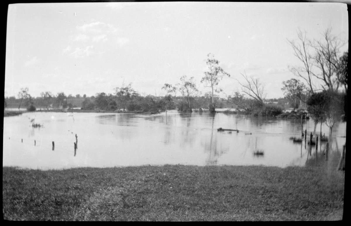 Collection of flexible base negatives showing the Yarra River in flood (1920–30)
