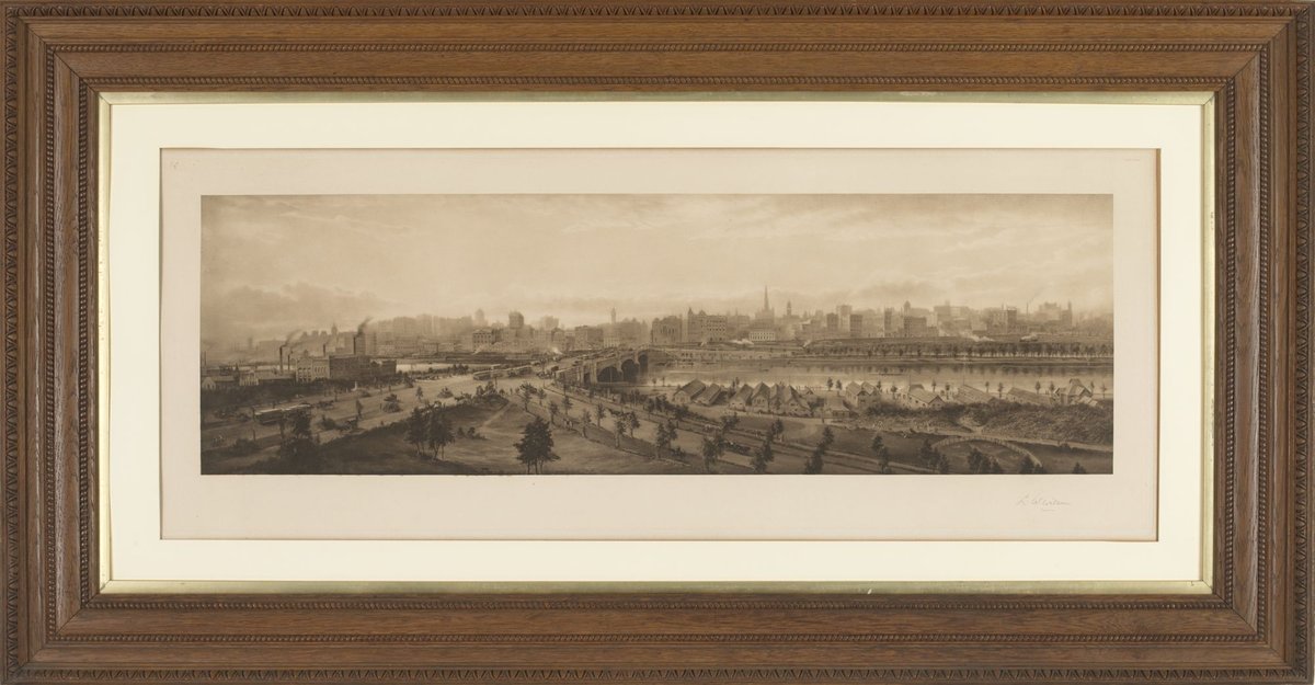 Melbourne from the south side of the Yarra, Yarra River (1910?)