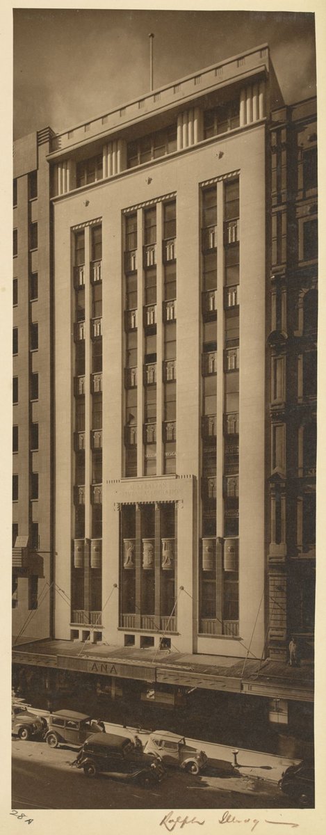 Australian Natives Association (ANA) building, 28-32 Elizabeth Street, Melbourne, architect Marsh & Michaelson, Melbourne City (1934–51)
