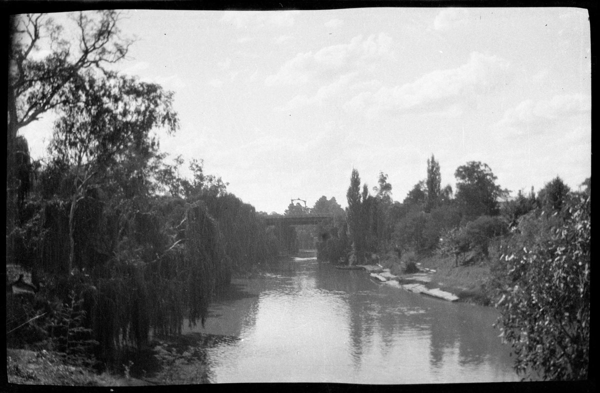 Collection of flexible base negatives showing the Yarra River in flood (1920–30)