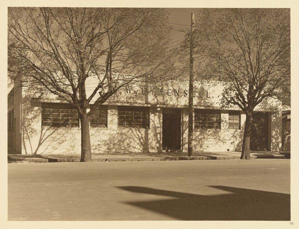 W D Hensell factory, North Melbourne, lawn bowls manufacturers (1934–51)