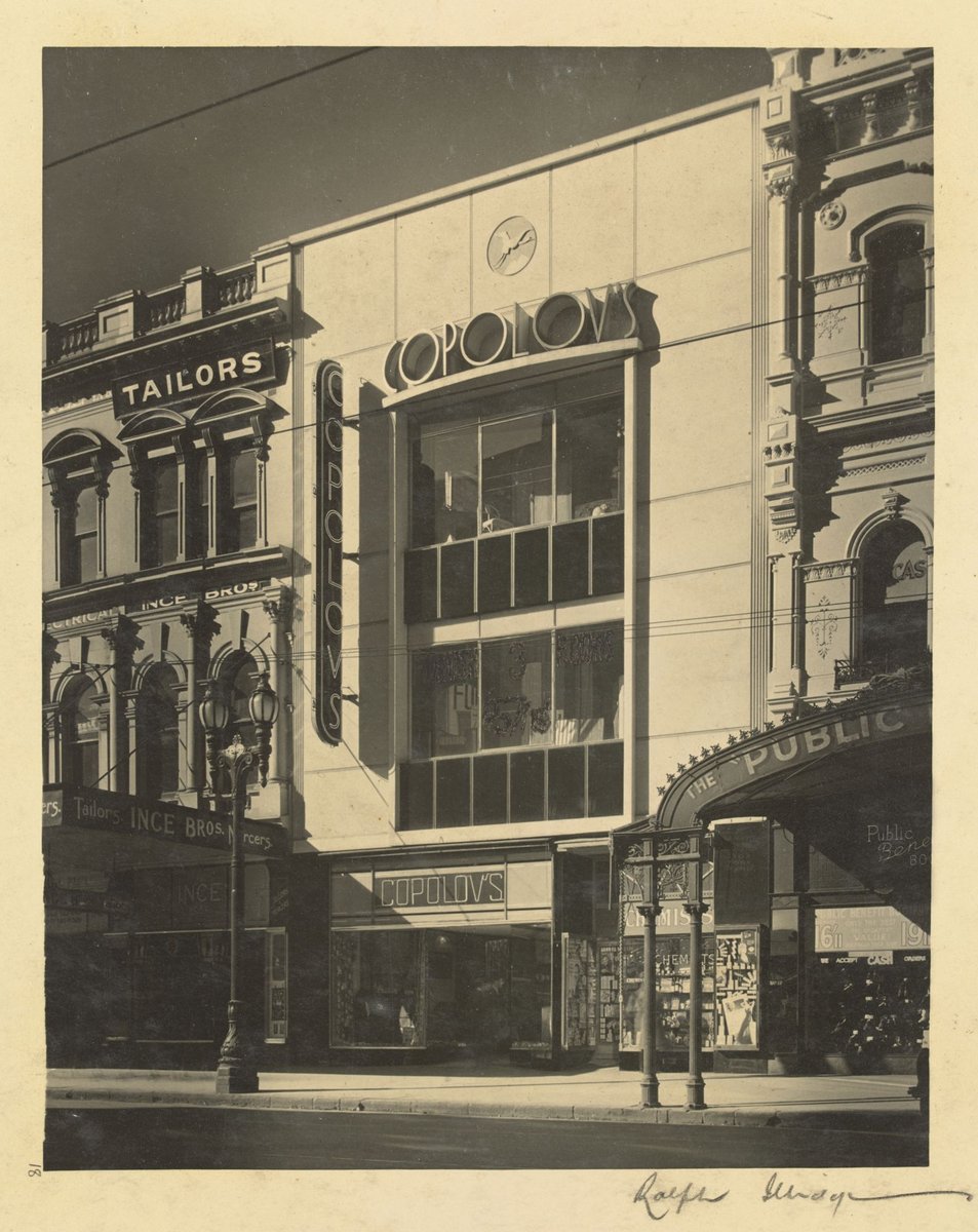 Copolov's furniture and carpet centre, Swanston Street, Melbourne, Melbourne City (1934–51)