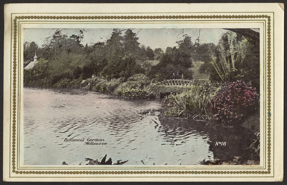 Botanical Gardens, Melbourne, Melbourne City (1910?)