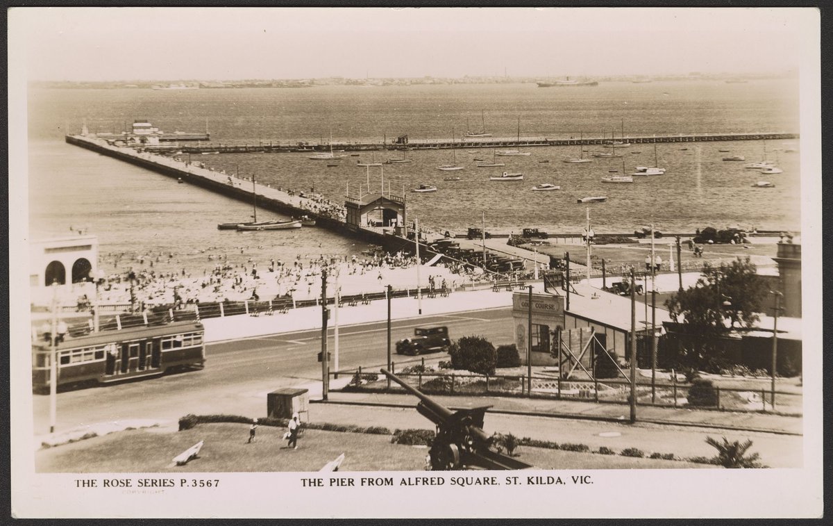 The pier from Alfred Square, St. Kilda, Vic, St Kilda (1920s)