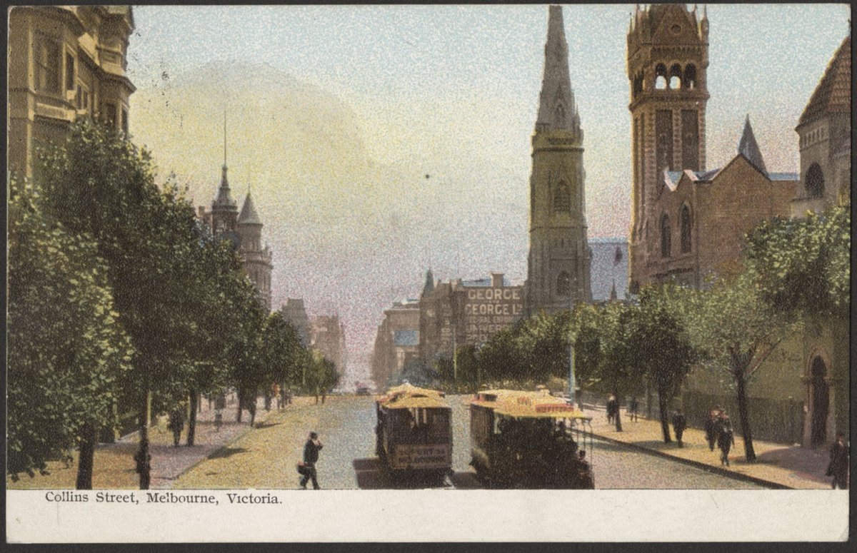 Collins Street East, Melbourne, Victoria, Melbourne City (1905?)