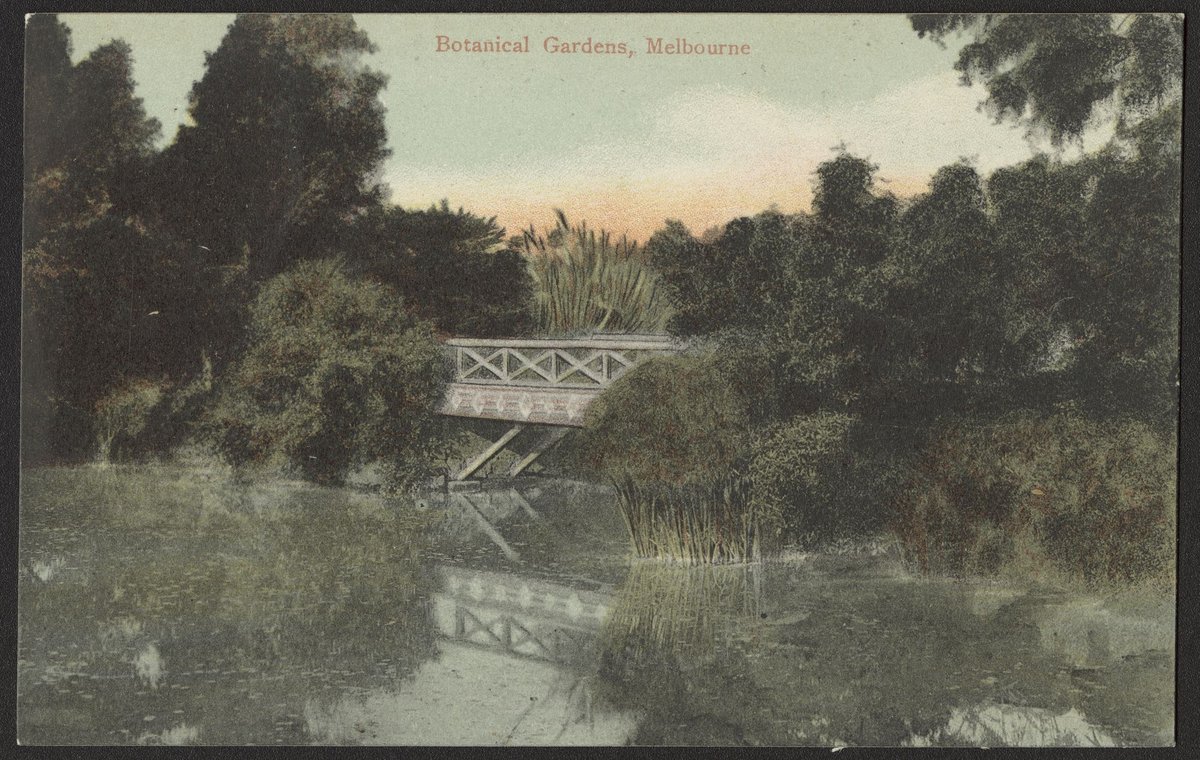 Botanical Gardens, Melbourne, Melbourne City (1910?)