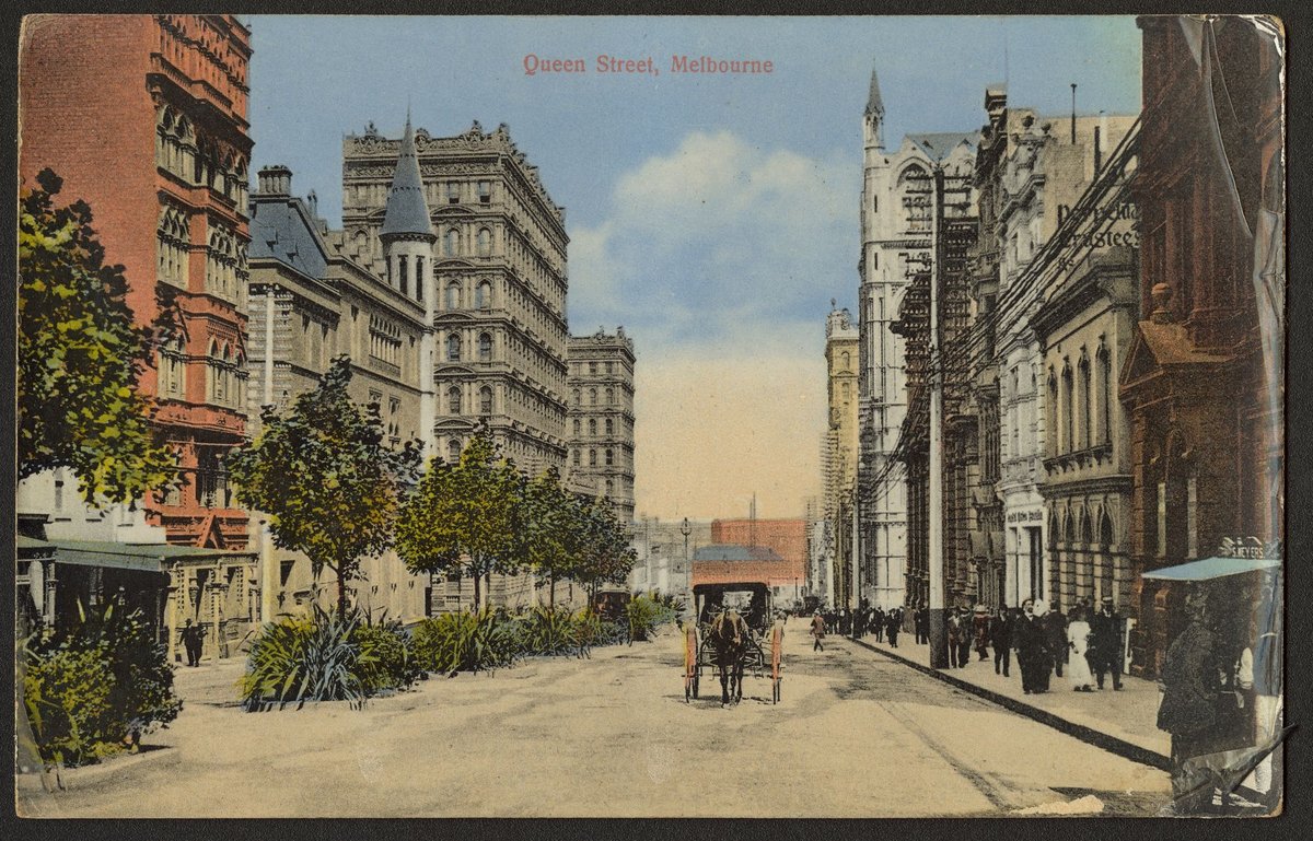 Queen Street, Melbourne, Melbourne City (1900?)